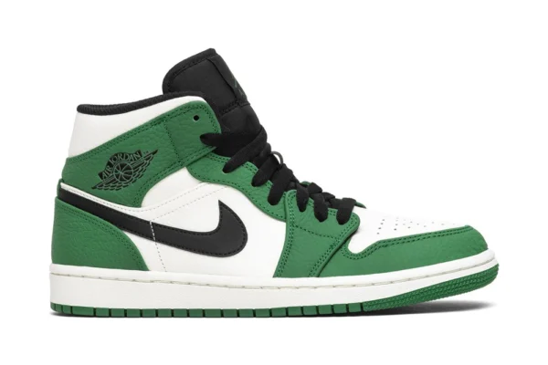 Air Jordan 1 Mid 'Pine Green' REPS Shoes