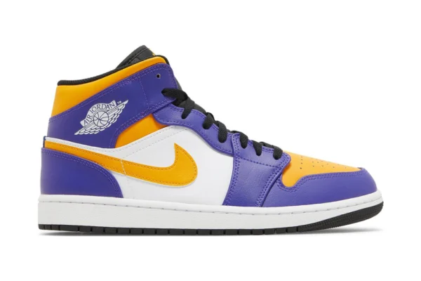 Air Jordan 1 Mid 'Lakers' Replica Shoes