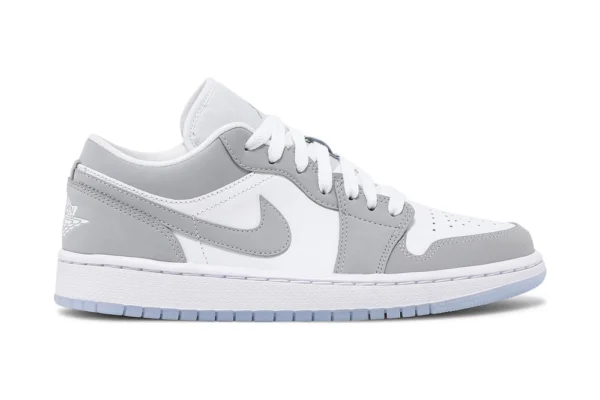 Wmns Air Jordan 1 Low 'White Wolf Grey' Replica Shoes