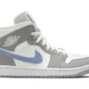 Wmns Air Jordan 1 Mid 'Wolf Grey Aluminum' REPS Shoes