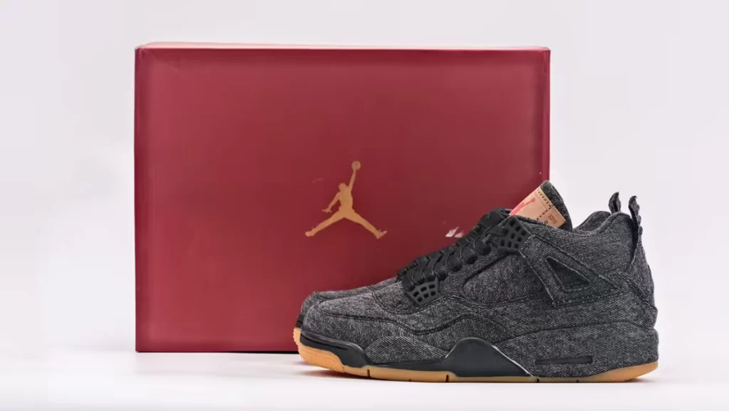 Air Jordan 4 Levi's Balck Replica