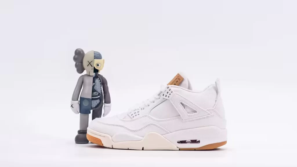 Air Jordan 4 Levi's White Replica