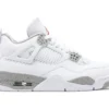 The Air Jordan 4 Retro White Oreo, 1:1 top quality reps shoes. Material and shoe type are 100% accurate.