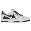 Bape Replica Shoes Sk8 Sta 'White Metallic Silver' 1H80191020 WHT