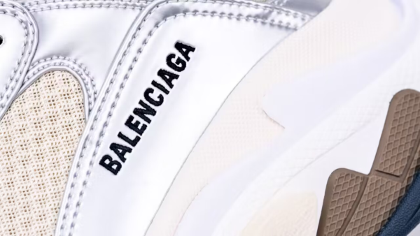 Balenciaga Triple s Beige Silver2