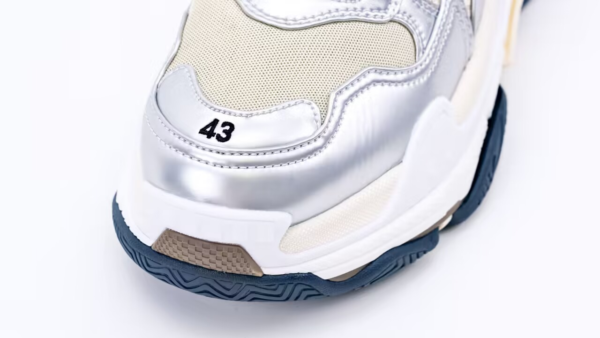 Balenciaga Triple s Beige Silver3