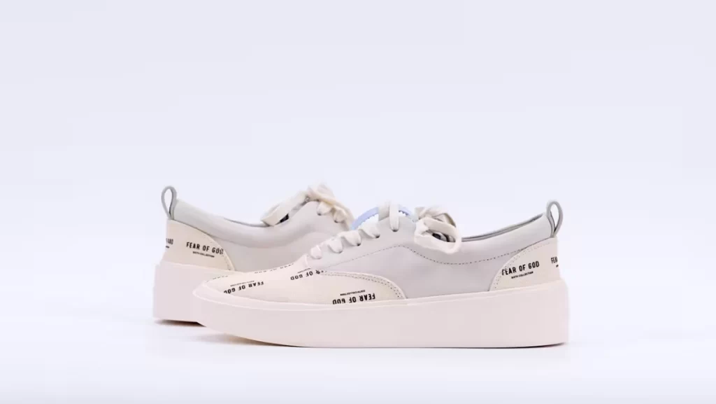 Replica Fear of God 101 Lace up White Print Reps