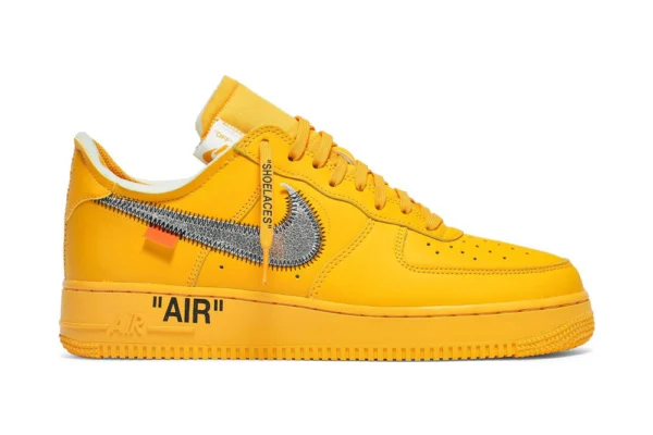 The Off-White x Air Force 1 Low "Lemonade" shoes rep come in a bold lemon yellow and feature Off-White's signature text and zippers. 100% design accuracy.