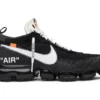 Off-White x Air VaporMax 'The Ten' replica shoes, 1:1 same as original. Featuring a striking clear outsole and signature Off-White branding in black and white.