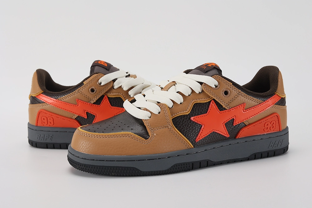 Bape Replica Shoes Sk8 Sta 'Black Orange' 1H80191021