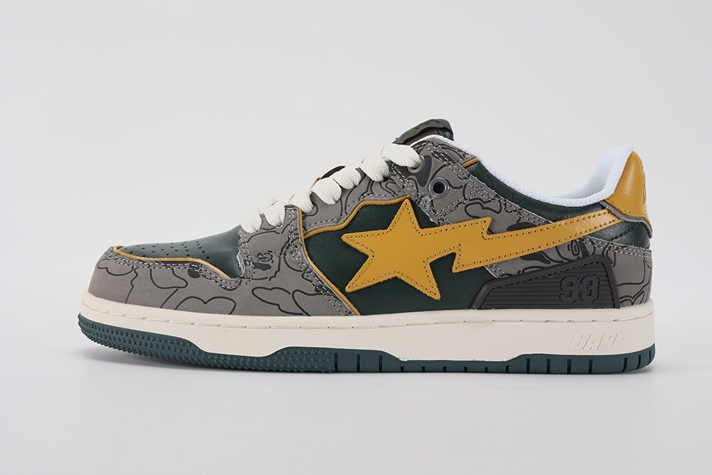 Bape Sk8 Sta Low 'Green Camo' REPS Shoes 1H80191007-GRN