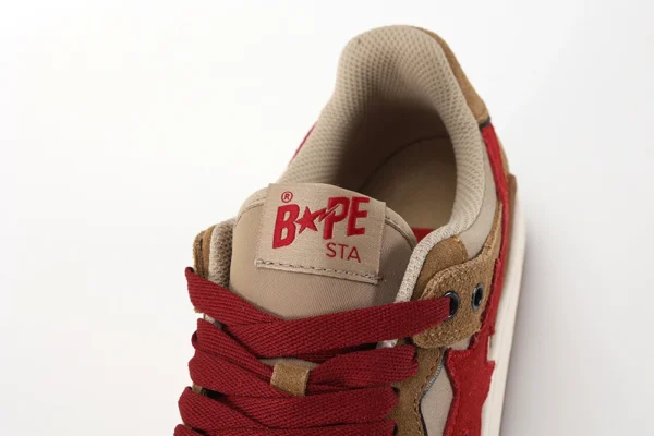 bape sk8 sta low wheat red replica 8