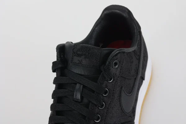 fragment design x clot x air force 1 black silk replica 6