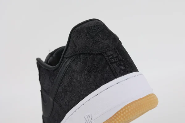 fragment design x clot x air force 1 black silk replica 7