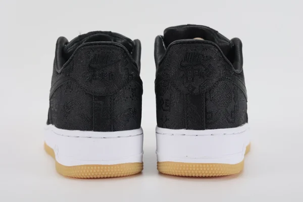 fragment design x clot x air force 1 black silk replica 8