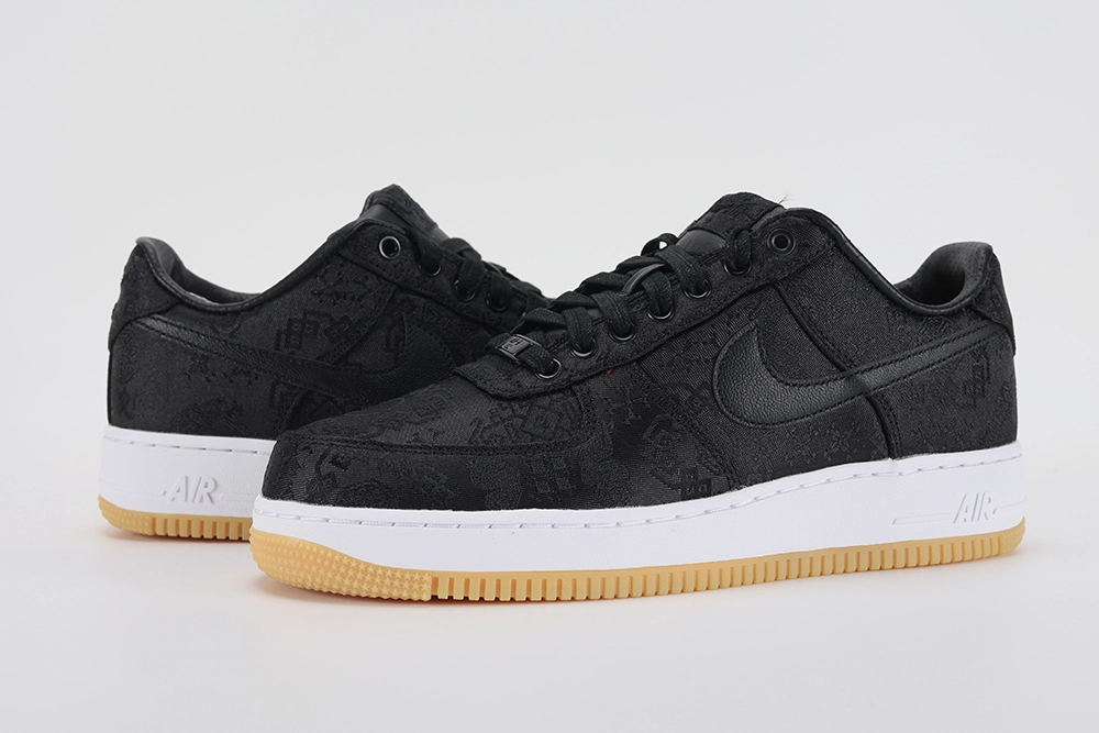 fragment-design-x-clot-x-air-force 1-'black silk' replica