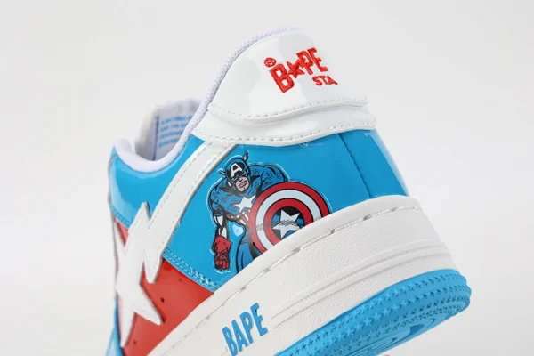 marvel x wmns bapesta captain america replica 8