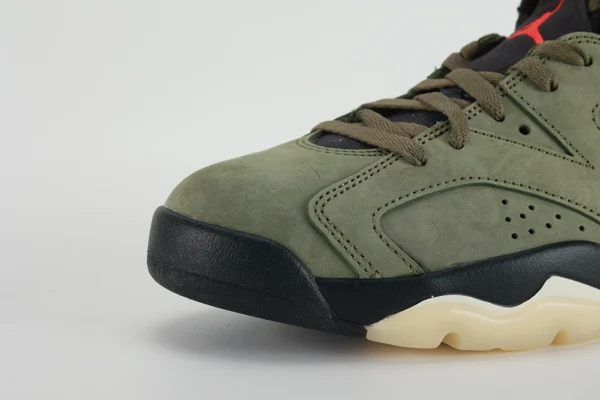 travis scott x air jordan 6 retro olive replica 3