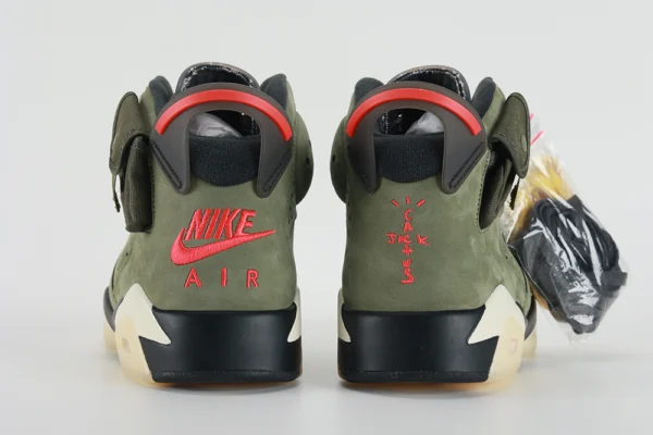 travis scott x air jordan 6 retro olive replica 7